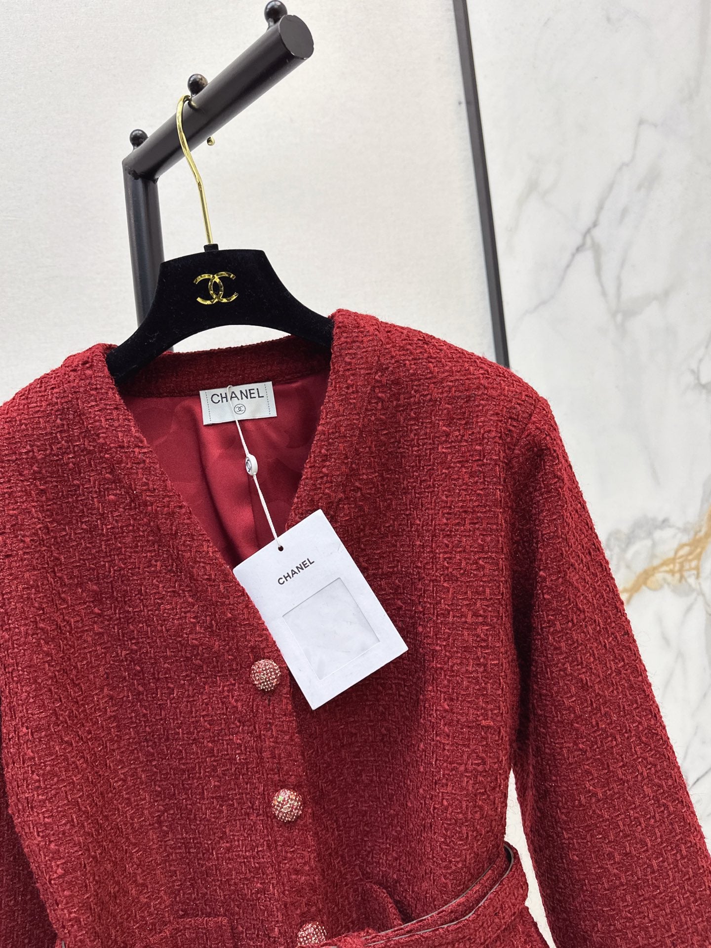 Chan 25fw woven tweed jacket