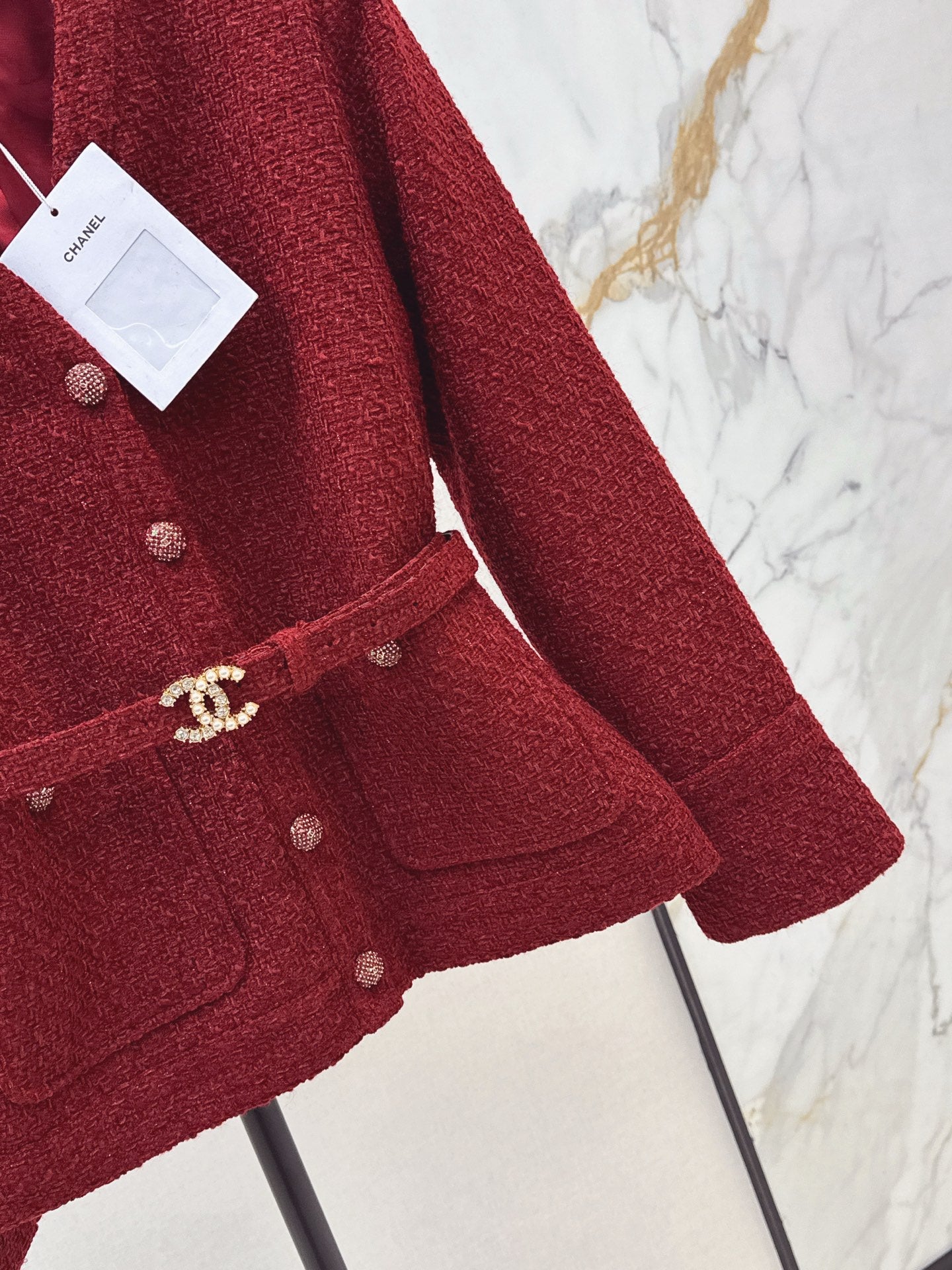 Chan 25fw woven tweed jacket