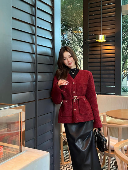 Chan 25fw woven tweed jacket