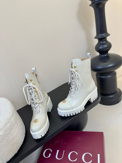 Gucc 25fw combat boots
