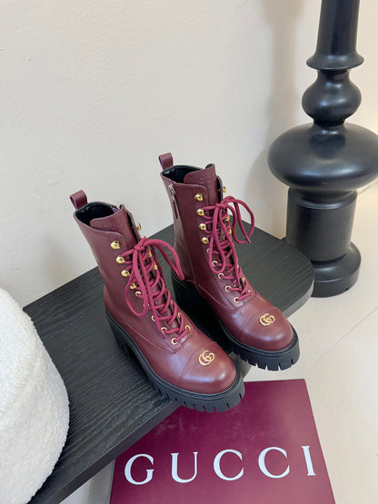 Gucc 25fw combat boots