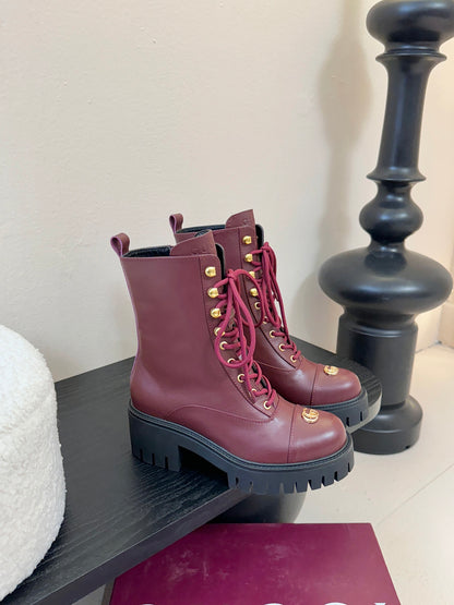 Gucc 25fw combat boots
