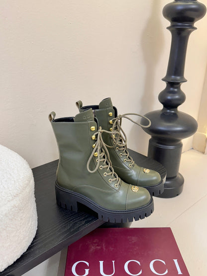 Gucc 25fw combat boots