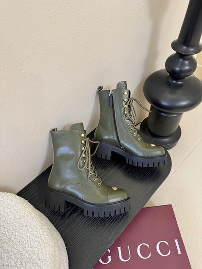 Gucc 25fw combat boots