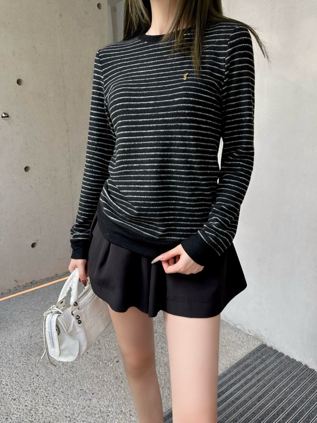 Saint 25fw stripe sweater