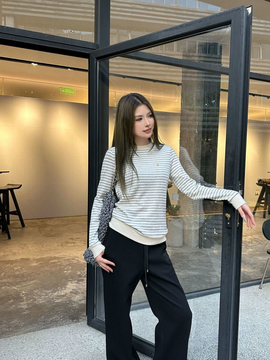 Saint 25fw stripe sweater