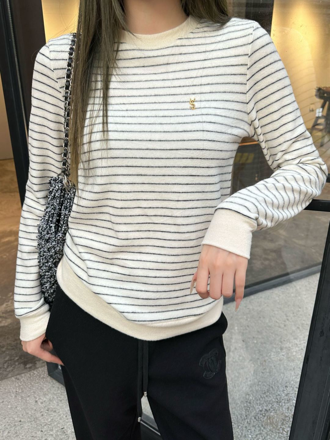 Saint 25fw stripe sweater