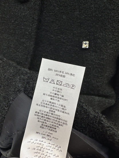 Miu 25fw rhinestone overcoats