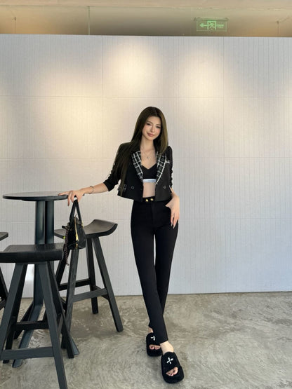 CD 25fw embroidery legging