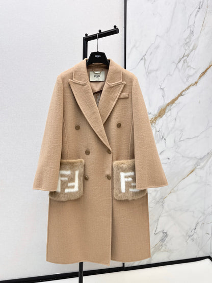 Fend 25fw cashmere overcoats