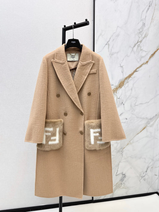 Fend 25fw cashmere overcoats