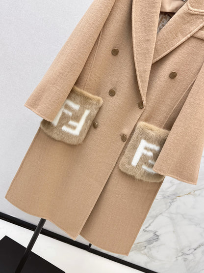 Fend 25fw cashmere overcoats