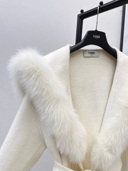 Fend 25fw woolen pea coats