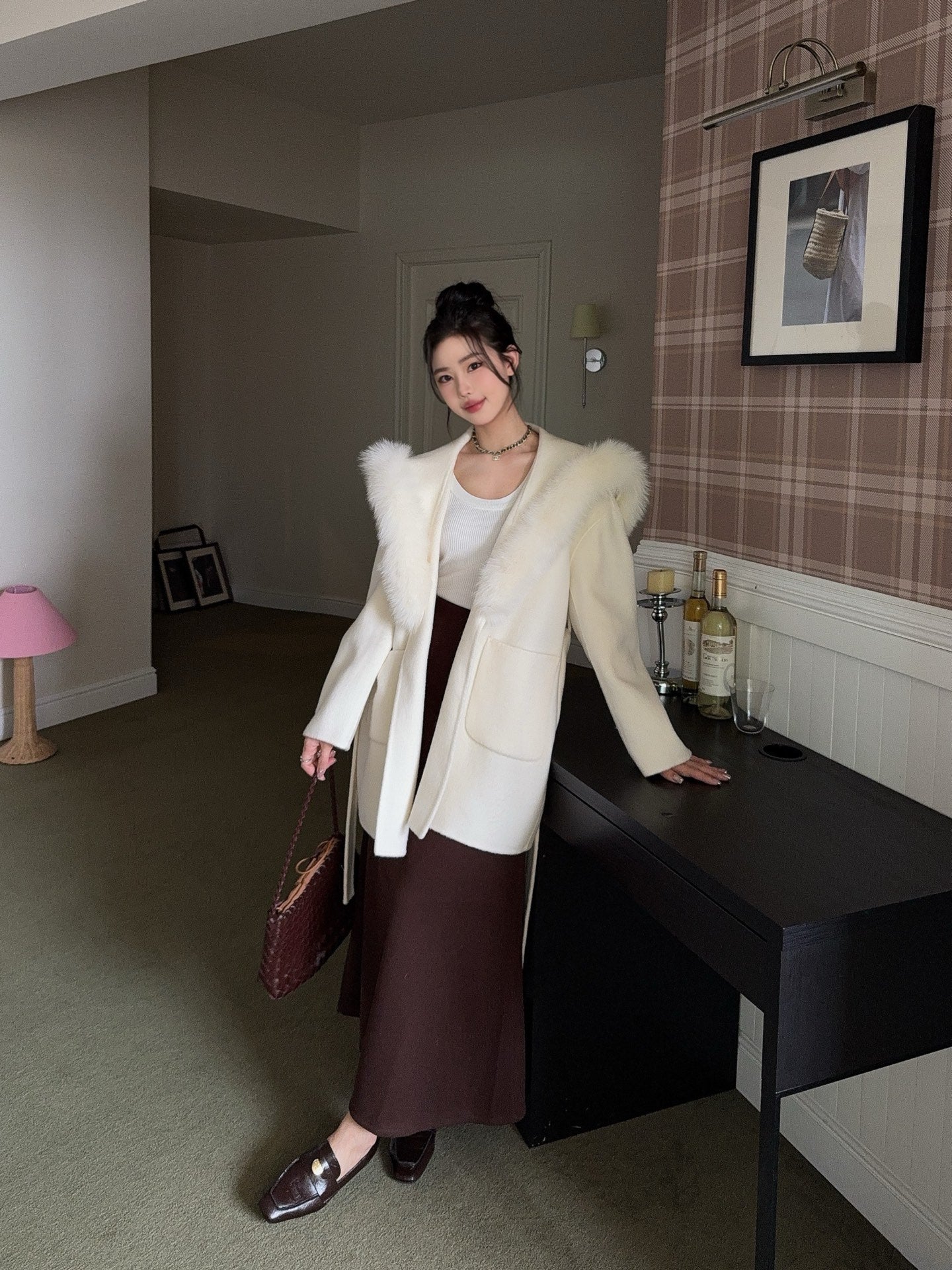 Fend 25fw woolen pea coats