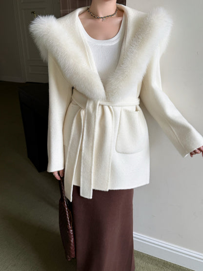 Fend 25fw woolen pea coats