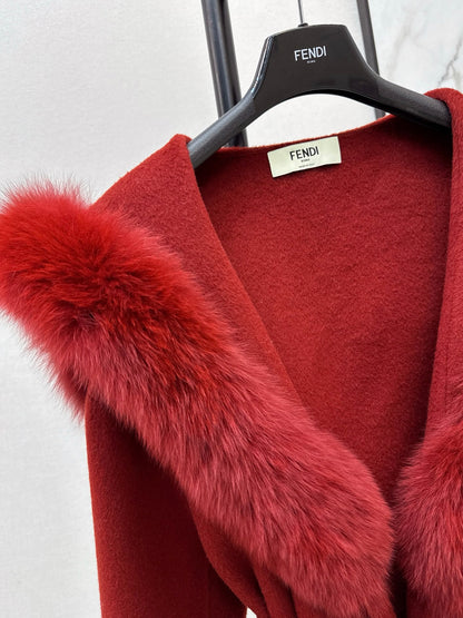 Fend 25fw woolen pea coats