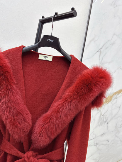 Fend 25fw woolen pea coats