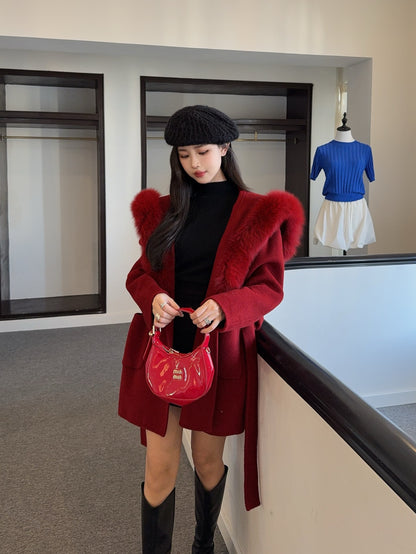 Fend 25fw woolen pea coats