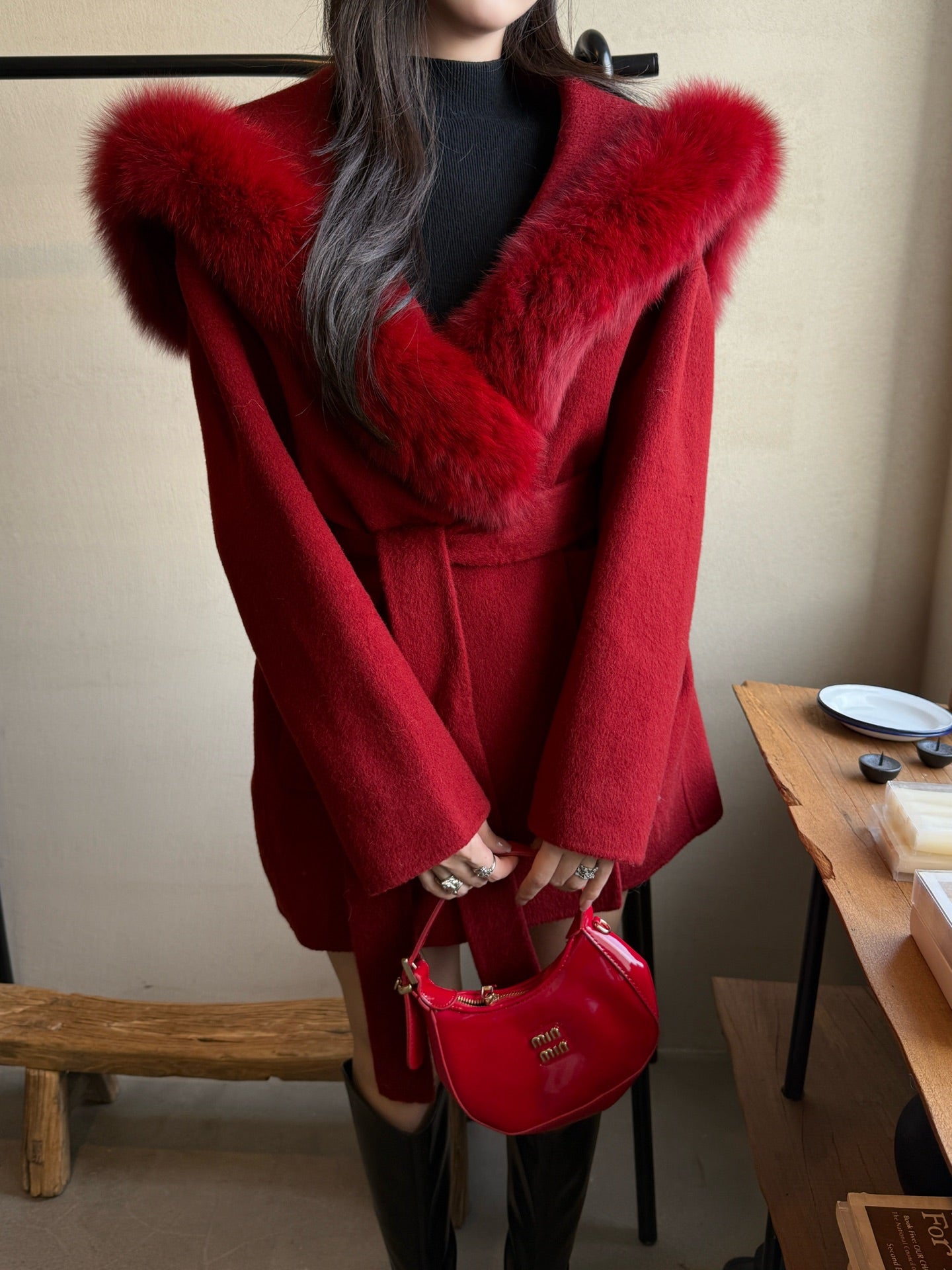 Fend 25fw woolen pea coats