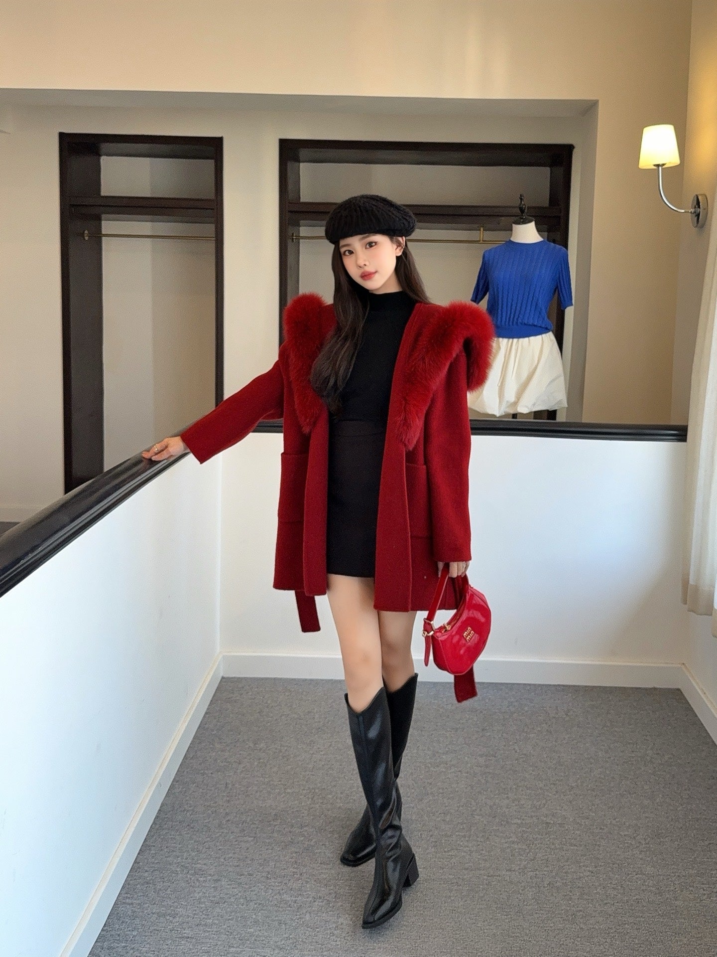 Fend 25fw woolen pea coats