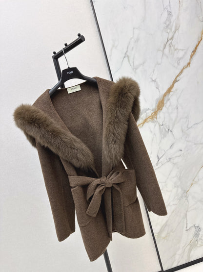 Fend 25fw woolen pea coats