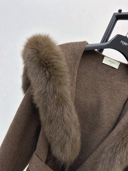 Fend 25fw woolen pea coats