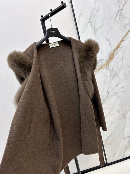 Fend 25fw woolen pea coats