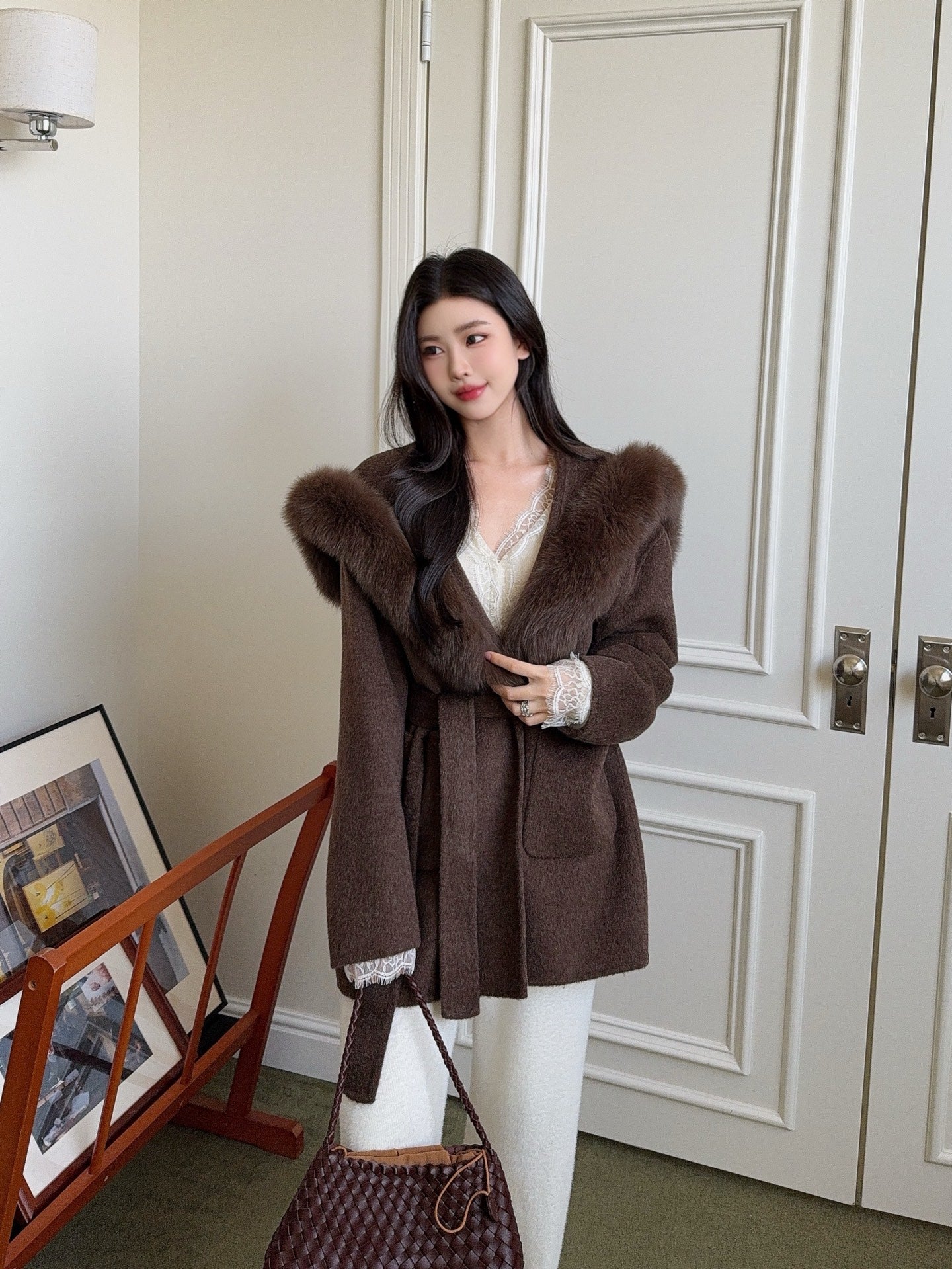 Fend 25fw woolen pea coats