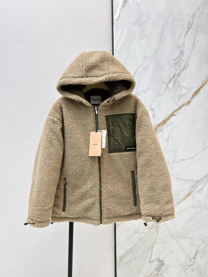 Miu 25fw lamp fleece jacket