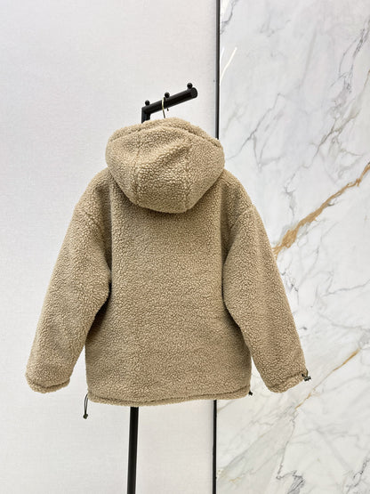Miu 25fw lamp fleece jacket