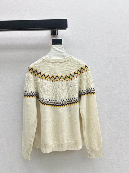 Loro 25fw fair isle cardigan