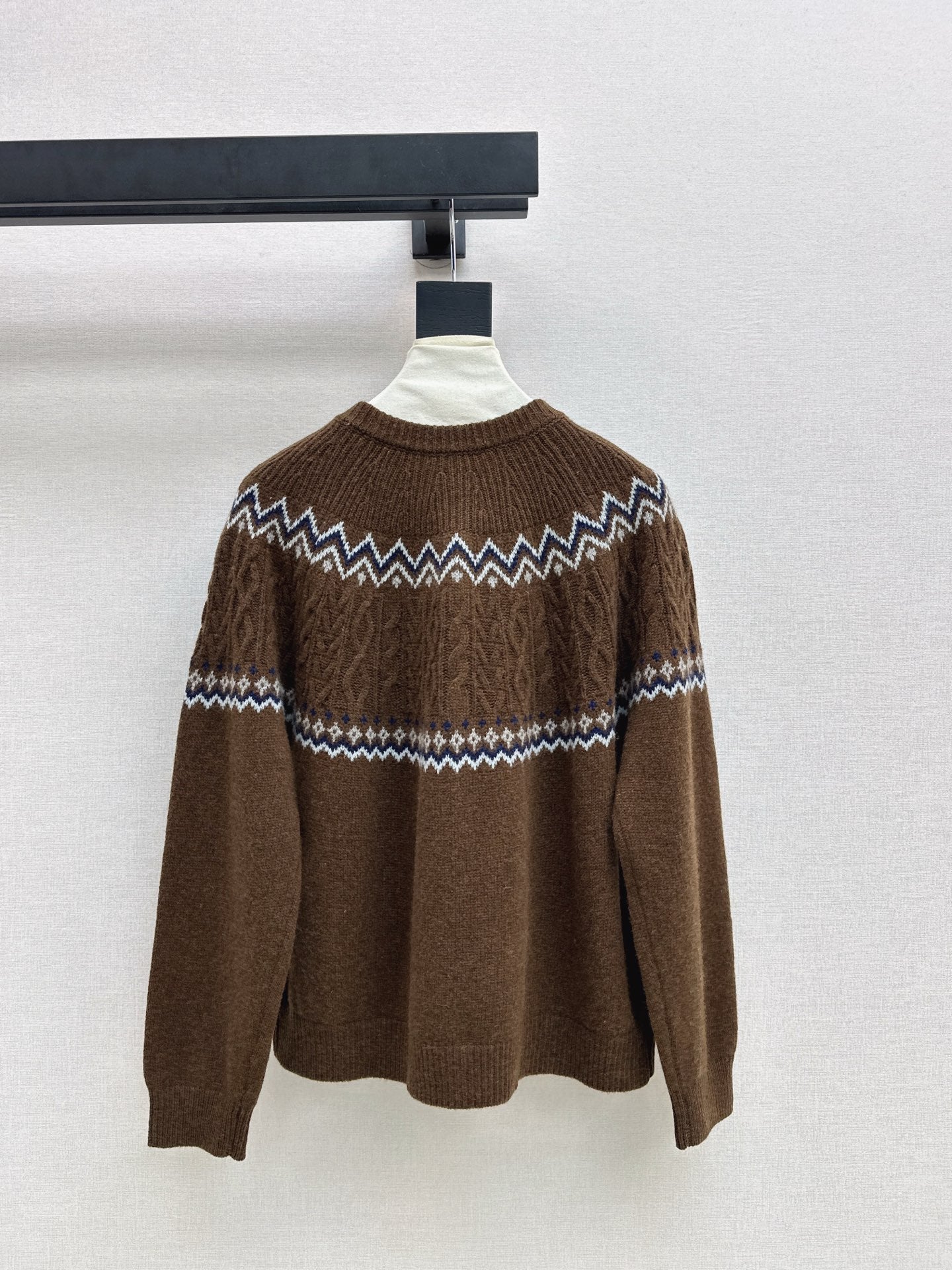 Loro 25fw fair isle cardigan
