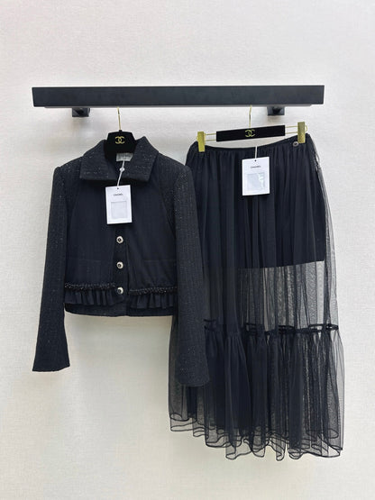 Chan 25fw woven tweed jacket