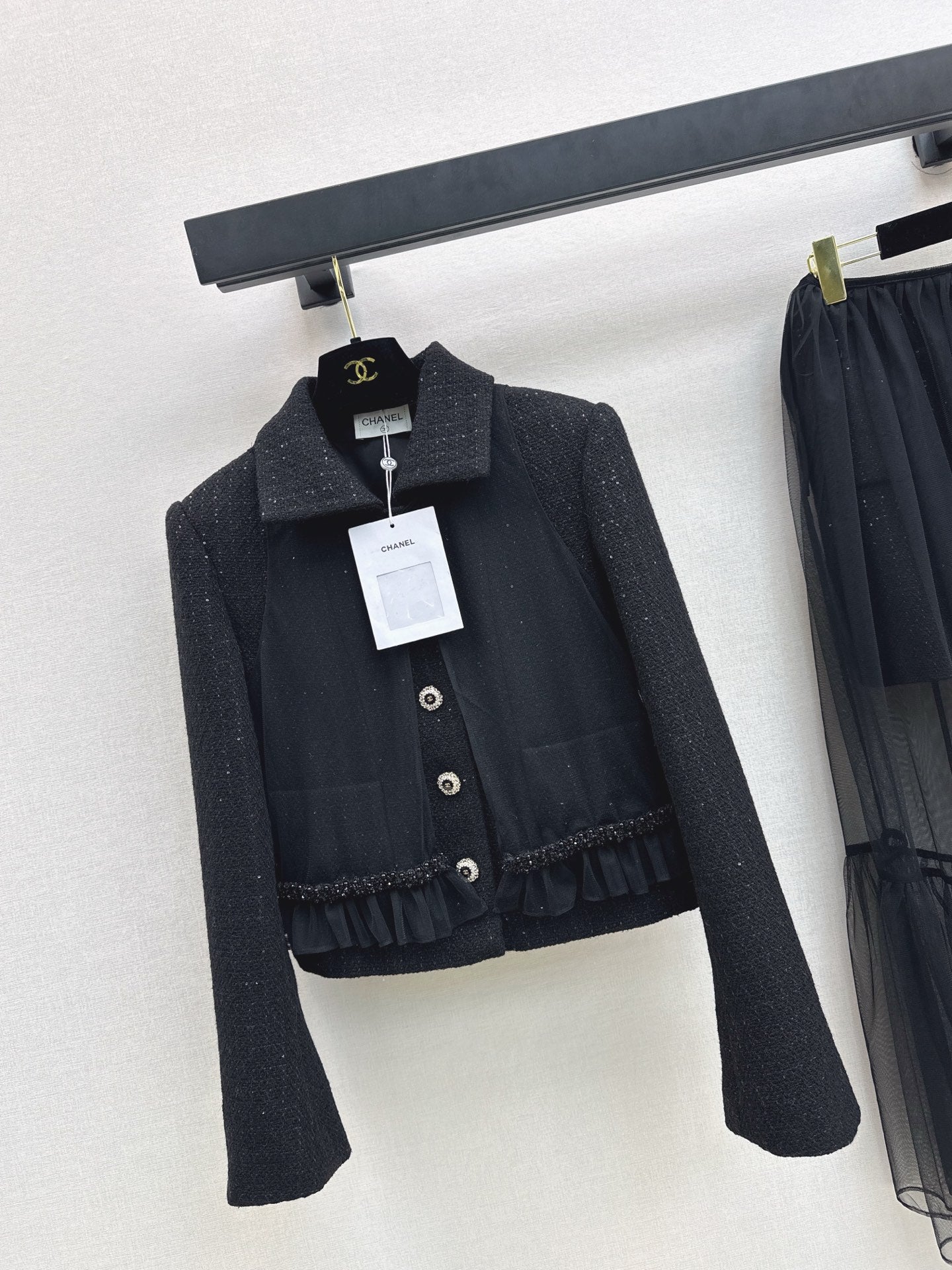 Chan 25fw woven tweed jacket