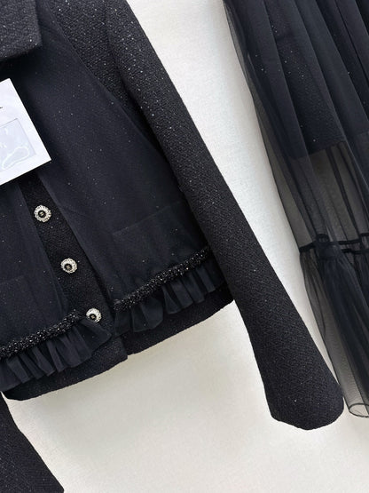 Chan 25fw woven tweed jacket