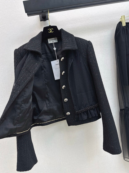 Chan 25fw woven tweed jacket