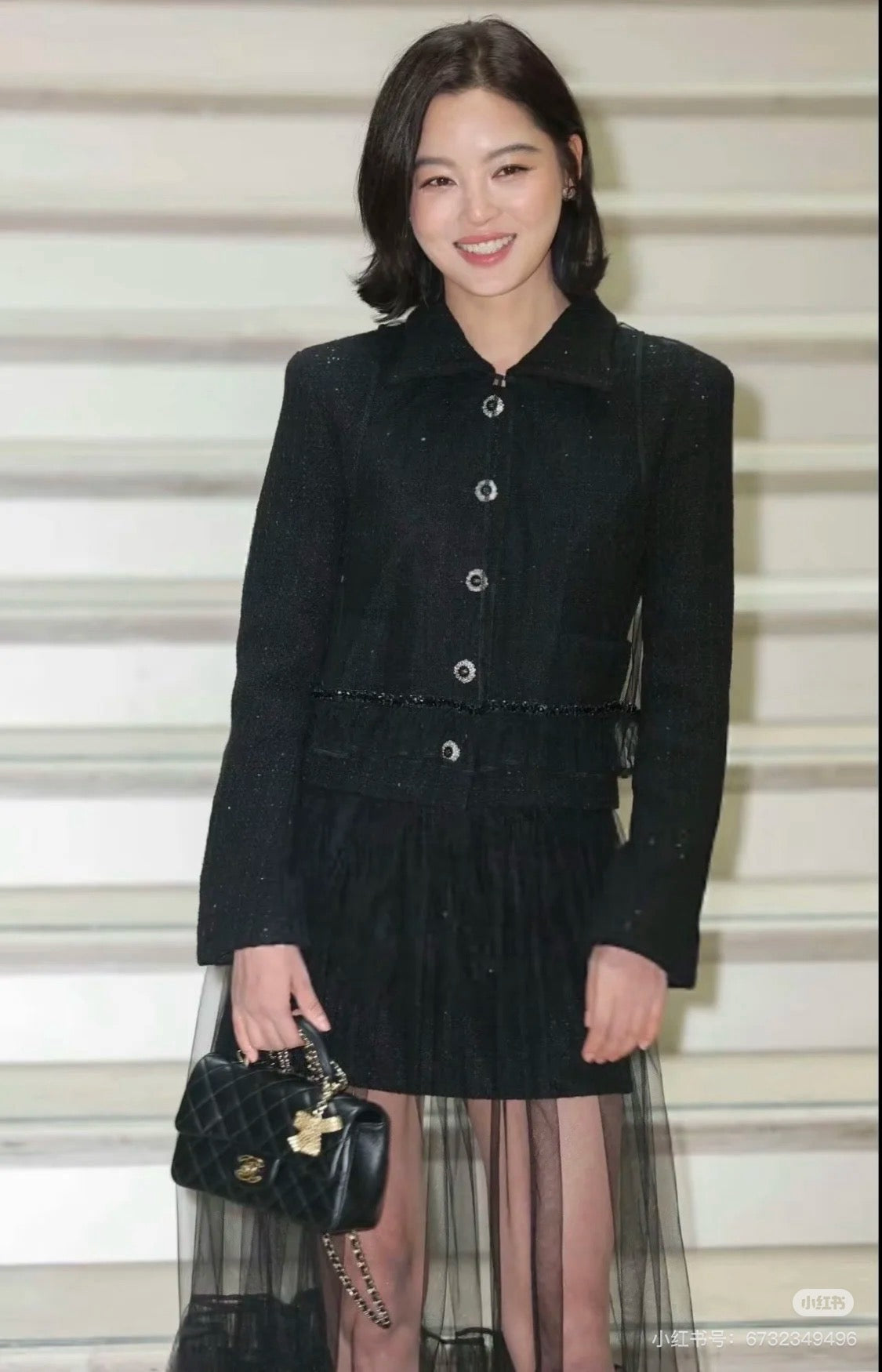 Chan 25fw woven tweed jacket