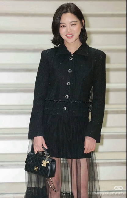 Chan 25fw woven tweed jacket