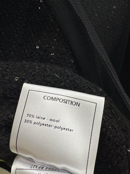 Chan 25fw woven skirt+ mash skirt set