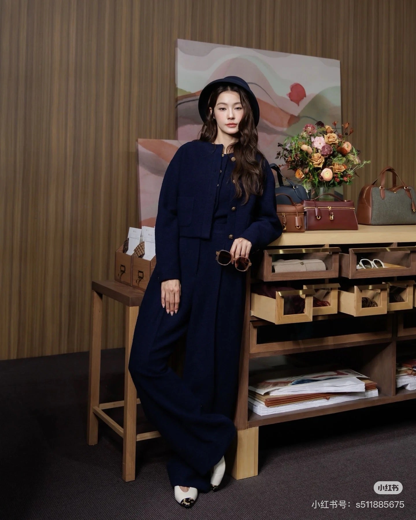 Loro 25fw vintage woolen jacket