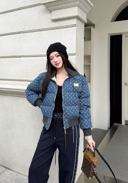 Louis 25fw denim down jacket