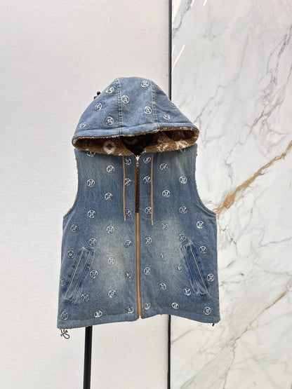 Louis 25fw reversible denim vest