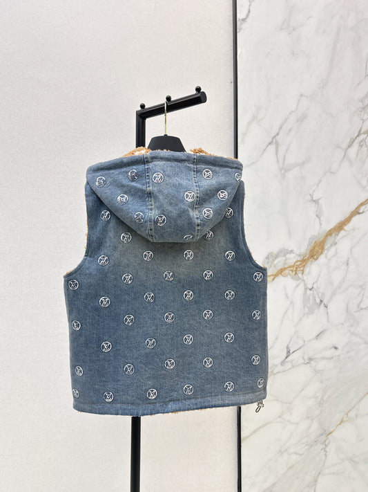 Louis 25fw reversible denim vest