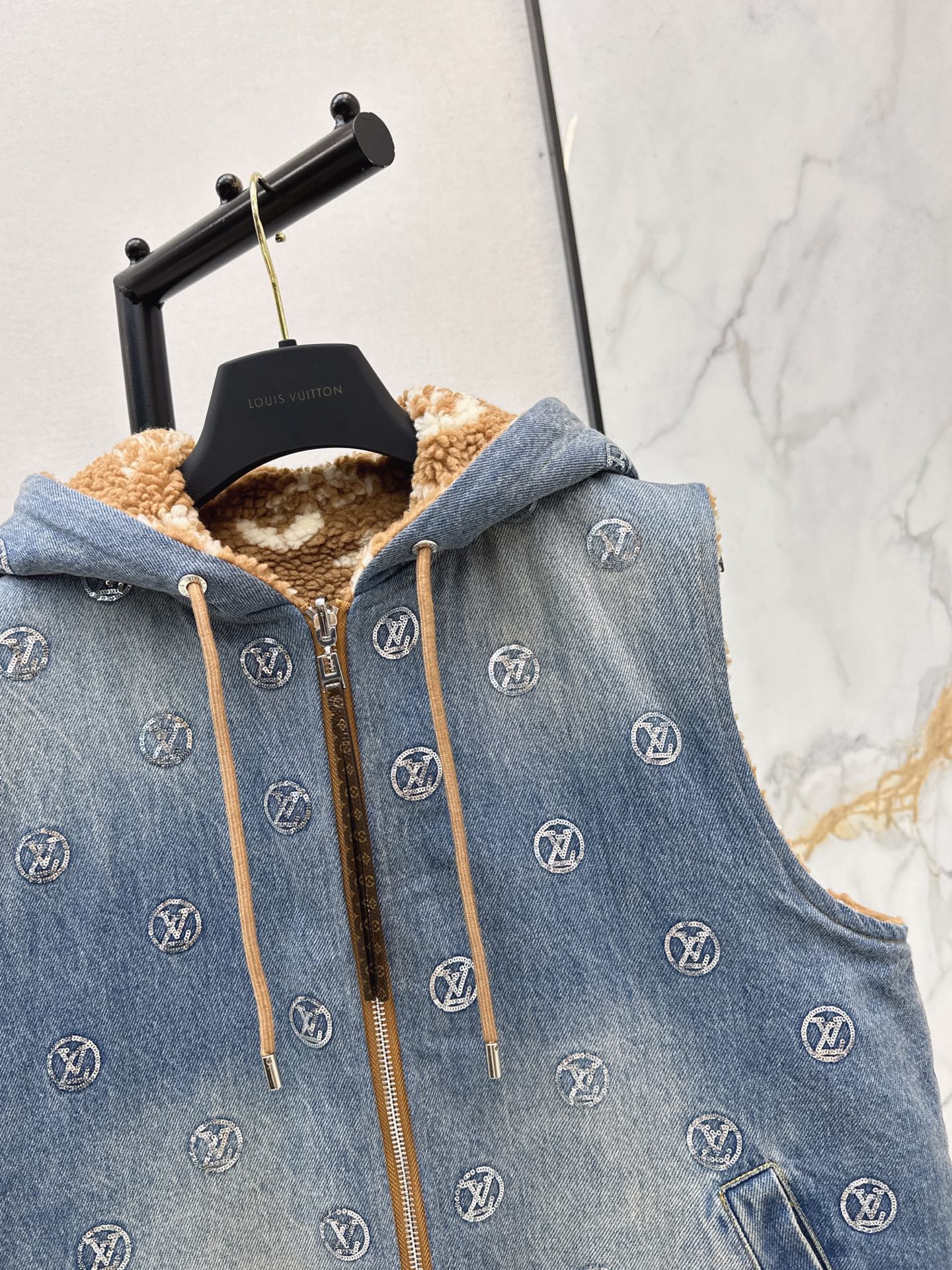 Louis 25fw reversible denim vest