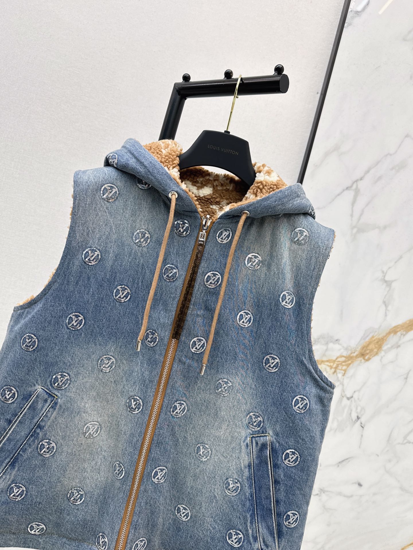 Louis 25fw reversible denim vest