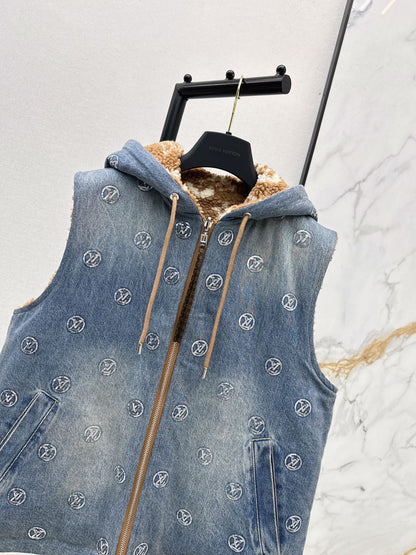 Louis 25fw reversible denim vest