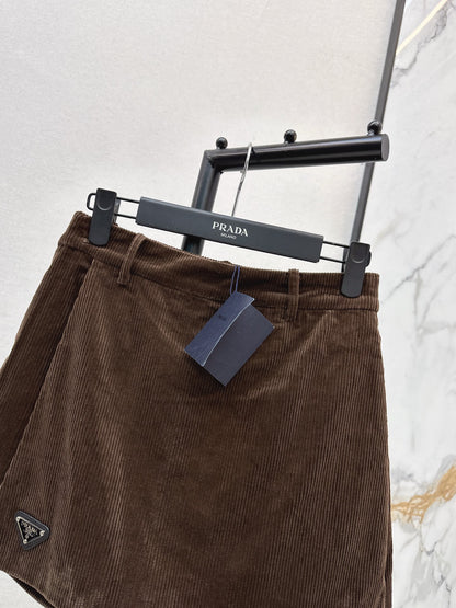 Prad 25fw corduroy divided skirt