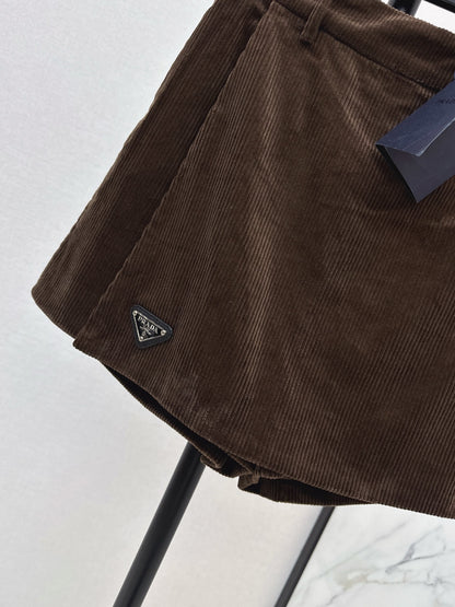 Prad 25fw corduroy divided skirt