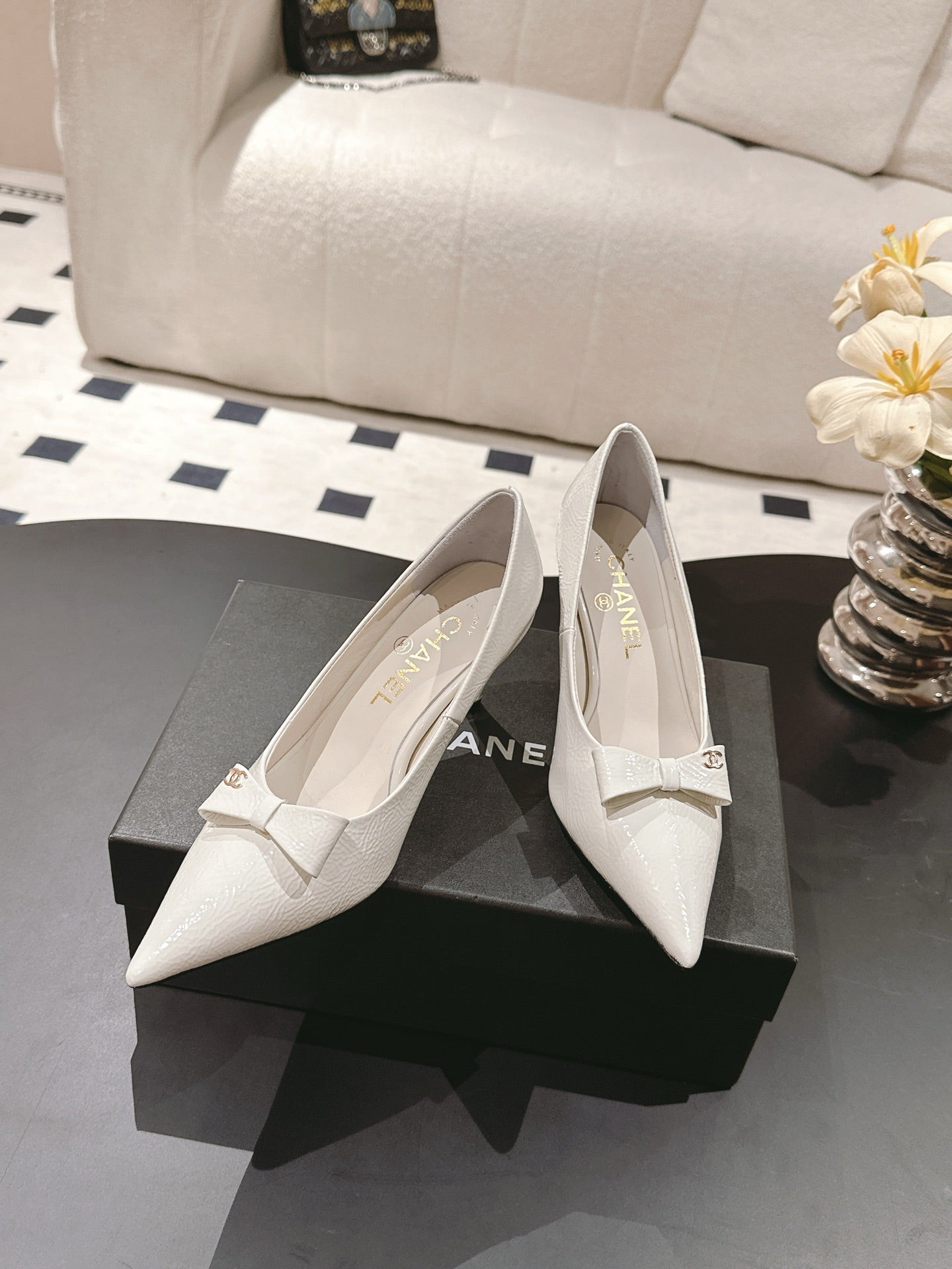 Chan 25fw pointed toe heeels