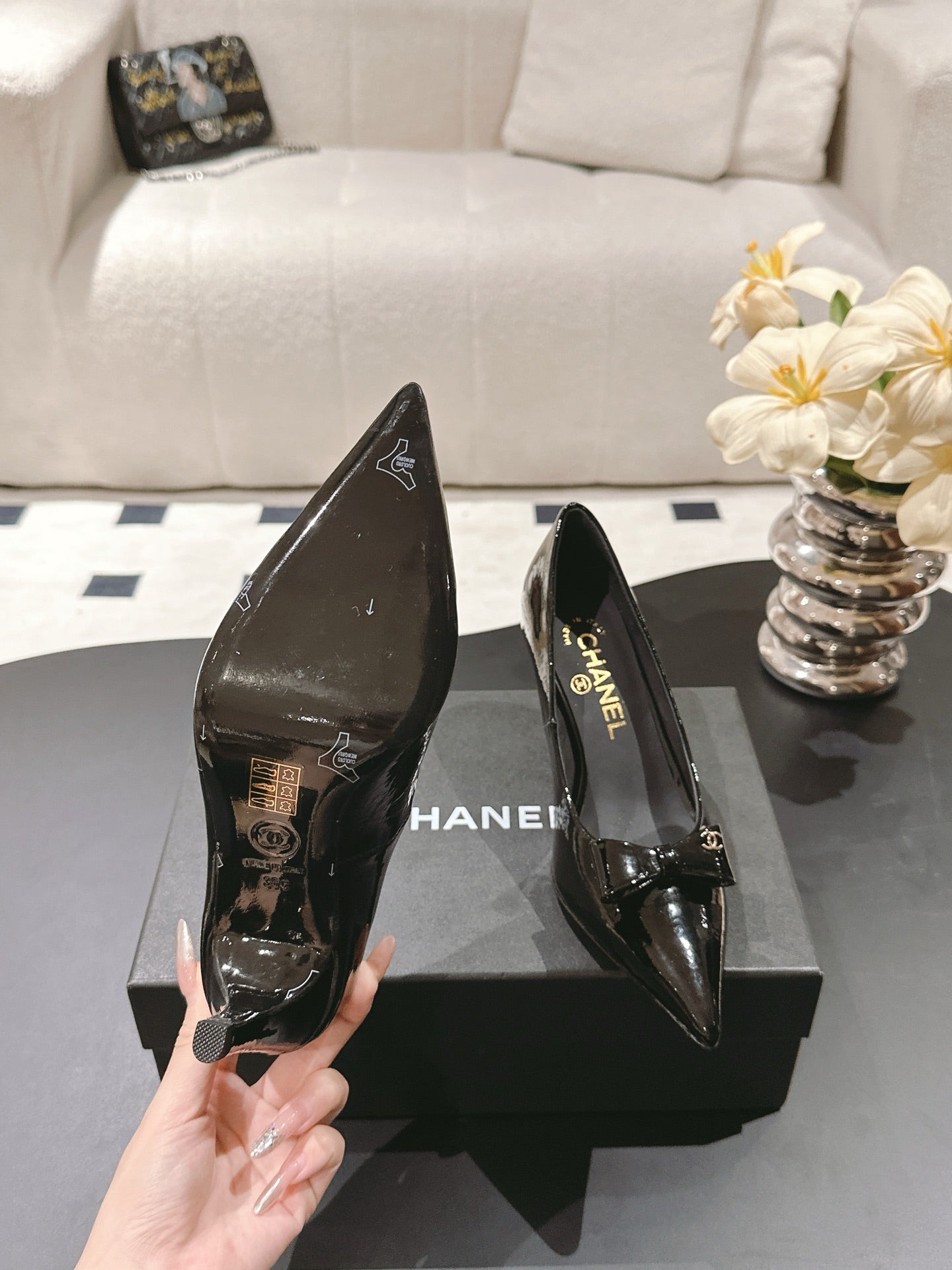 Chan 25fw pointed toe heeels